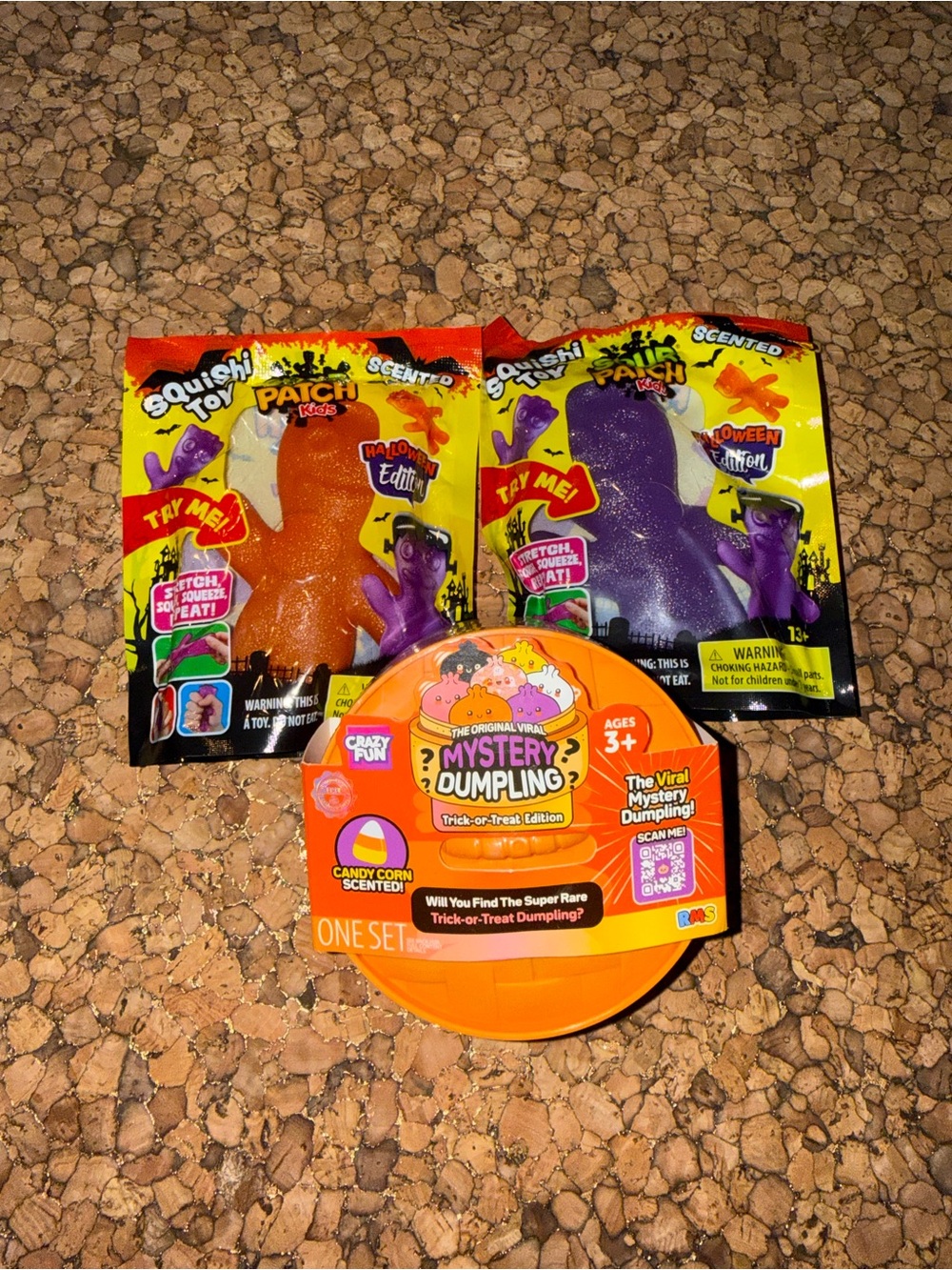 🎃Halloween Squishy Lot! RMS Candy Corn Dumpling & Viral Scented Sour Patch👻🔥